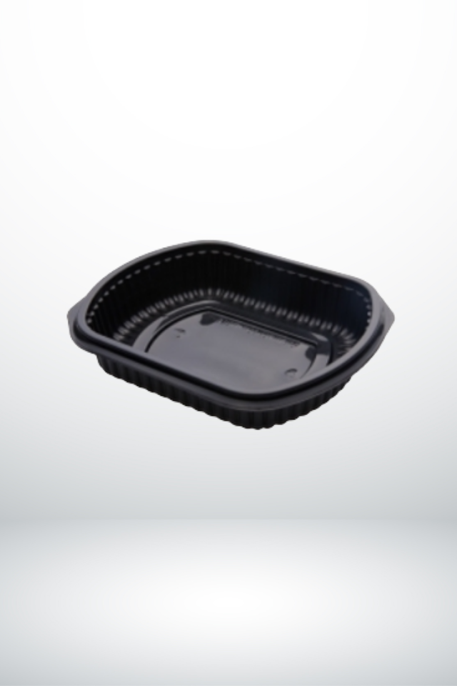 Microwave Food Container, 720cc., PP, Black