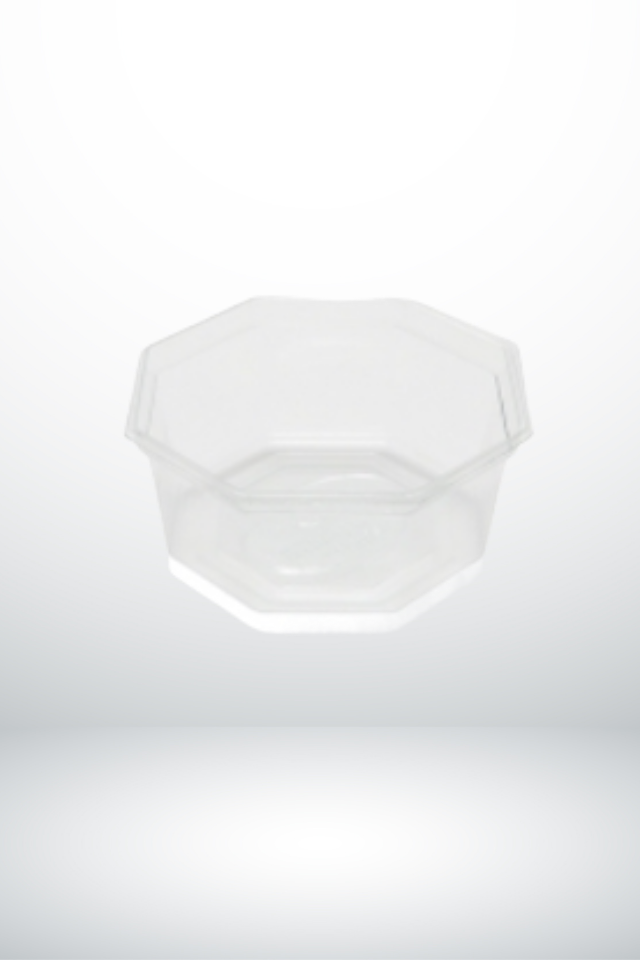 Octagonal Cake Bowl Lid, 120mm, Pet, Transparent