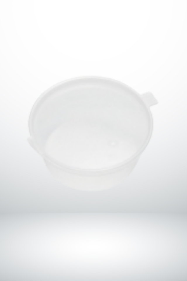 Sauce Cup with Hinged Lid 60cc. ⌀70mm., PP, 1000 pcs, Transparent